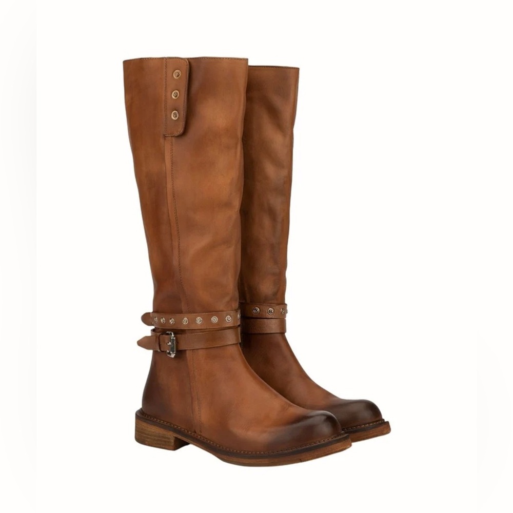 NWOT Vintage Foundry Co. Reign Tall Knee High Boots in Brown leather Size 7